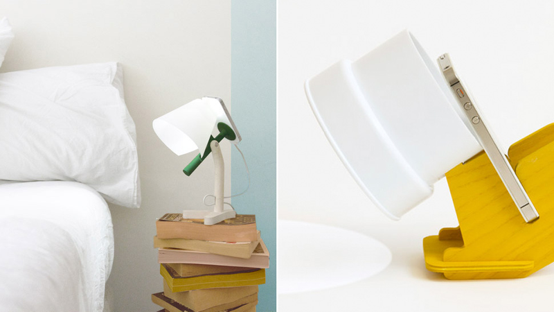 Illustration for article titled These Clever Docks Turn Your iPhone's Flash Into a Bedside Lamp